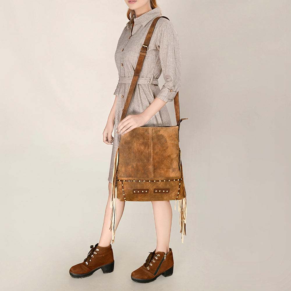 ADBGA503 Large Crossbody Genuine Western Leather Women Bag