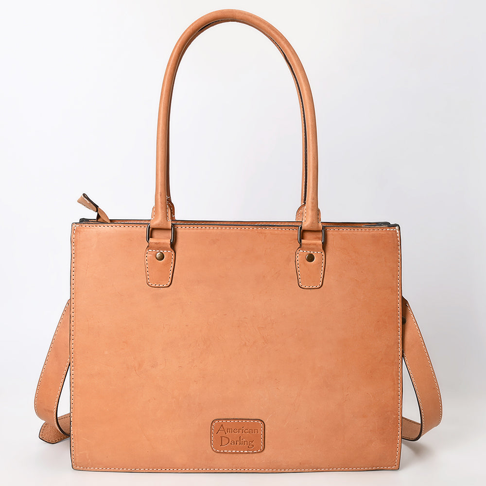 ADBG1394 American Darling Western Genuine Leather Tote Bag - Handcrafted Premium Everyday Carry