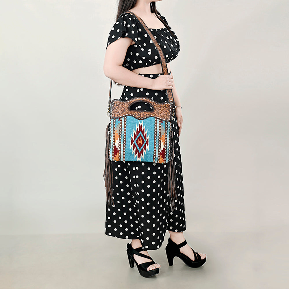 OHA103B Clutch Genuine Leather women bag western Bag