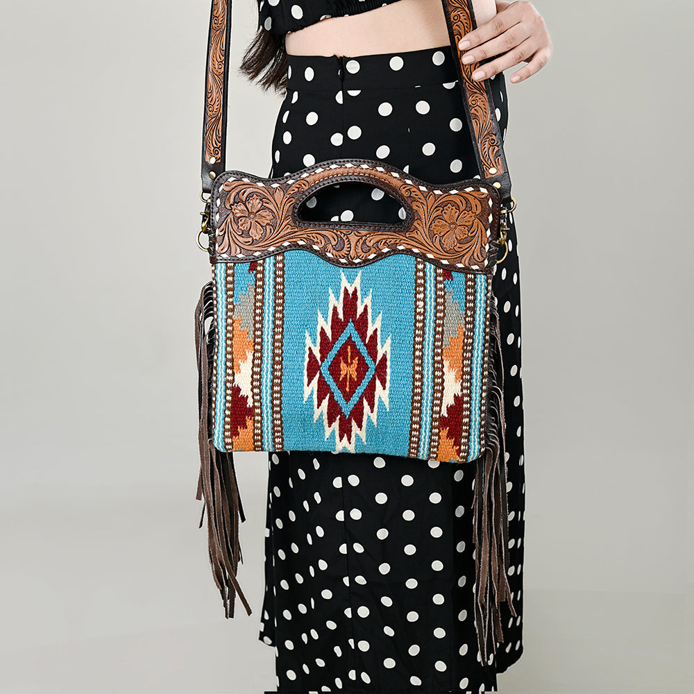 OHA103B Clutch Genuine Leather women bag western Bag
