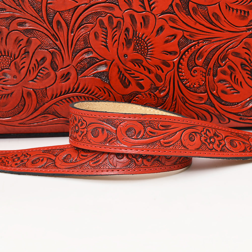 ADBG1412 American Darling Western Hand-Tooled Genuine Leather Tote Bag for Everyday Carry