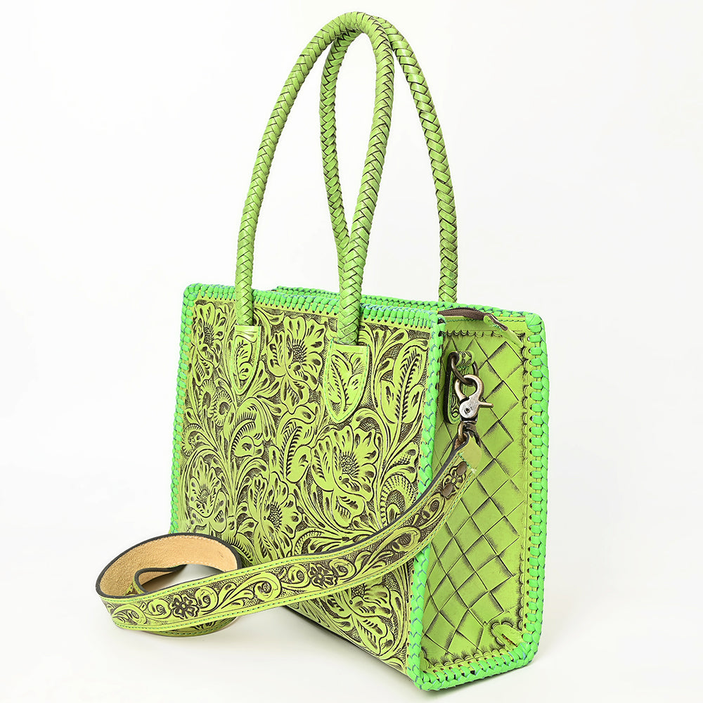 ADBG1412 American Darling Western Hand-Tooled Genuine Leather Tote Bag for Everyday Carry