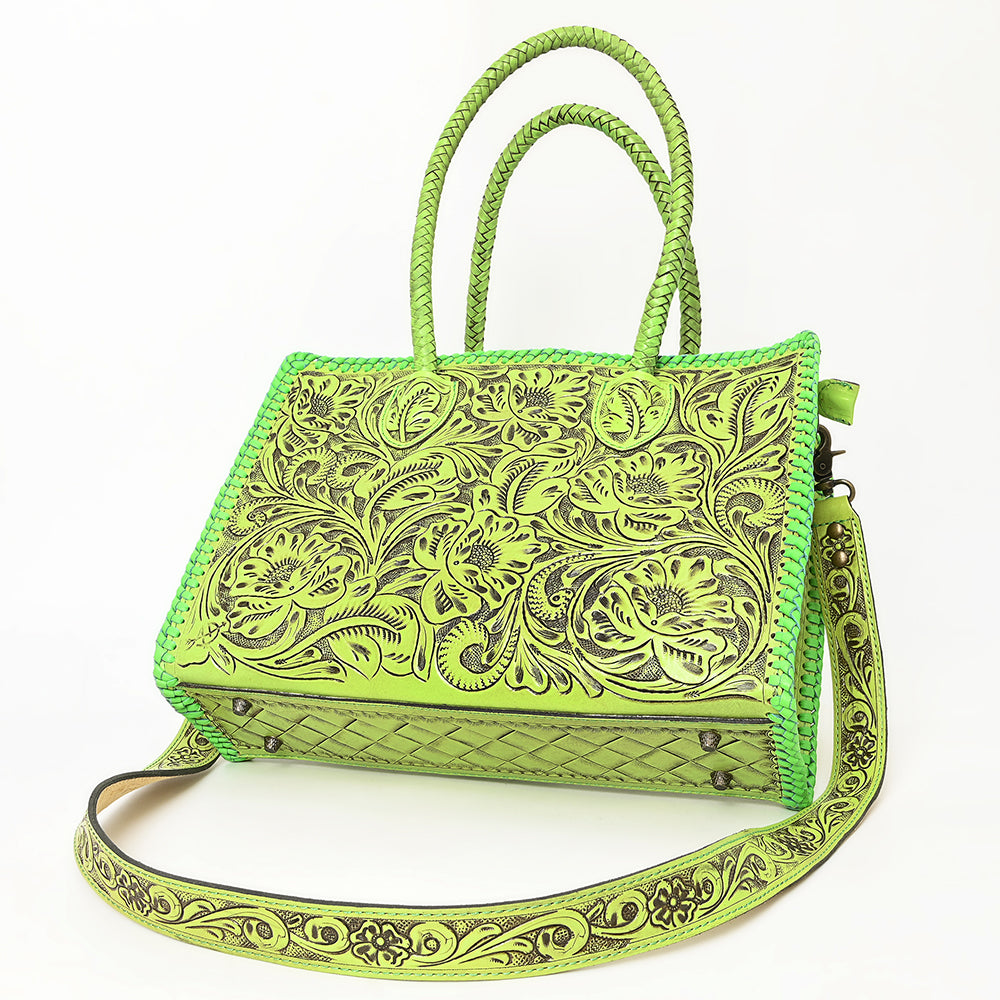 ADBG1412 American Darling Western Hand-Tooled Genuine Leather Tote Bag for Everyday Carry