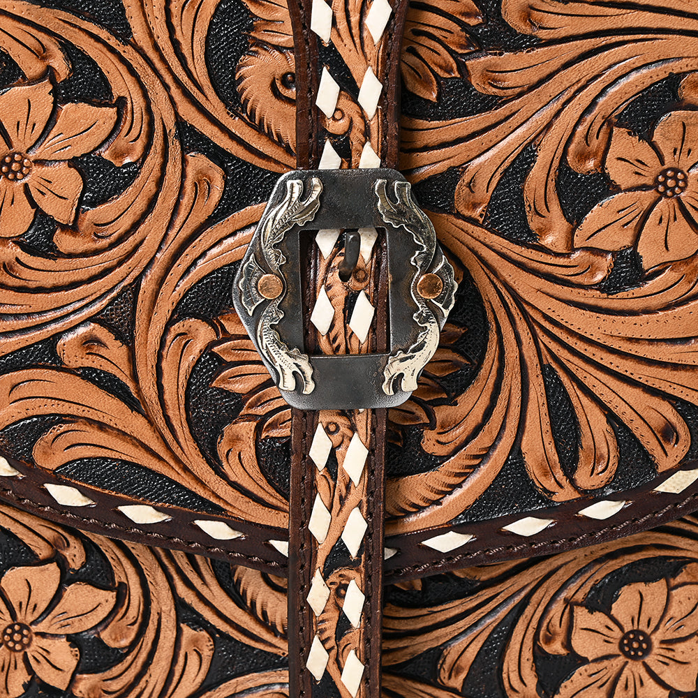 ADBGA522 American Darling Messenger Bag Genuine Tooled Leather Western Purse