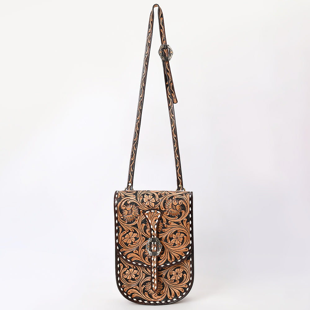 ADBGA522 American Darling Messenger Bag Genuine Tooled Leather Western Purse