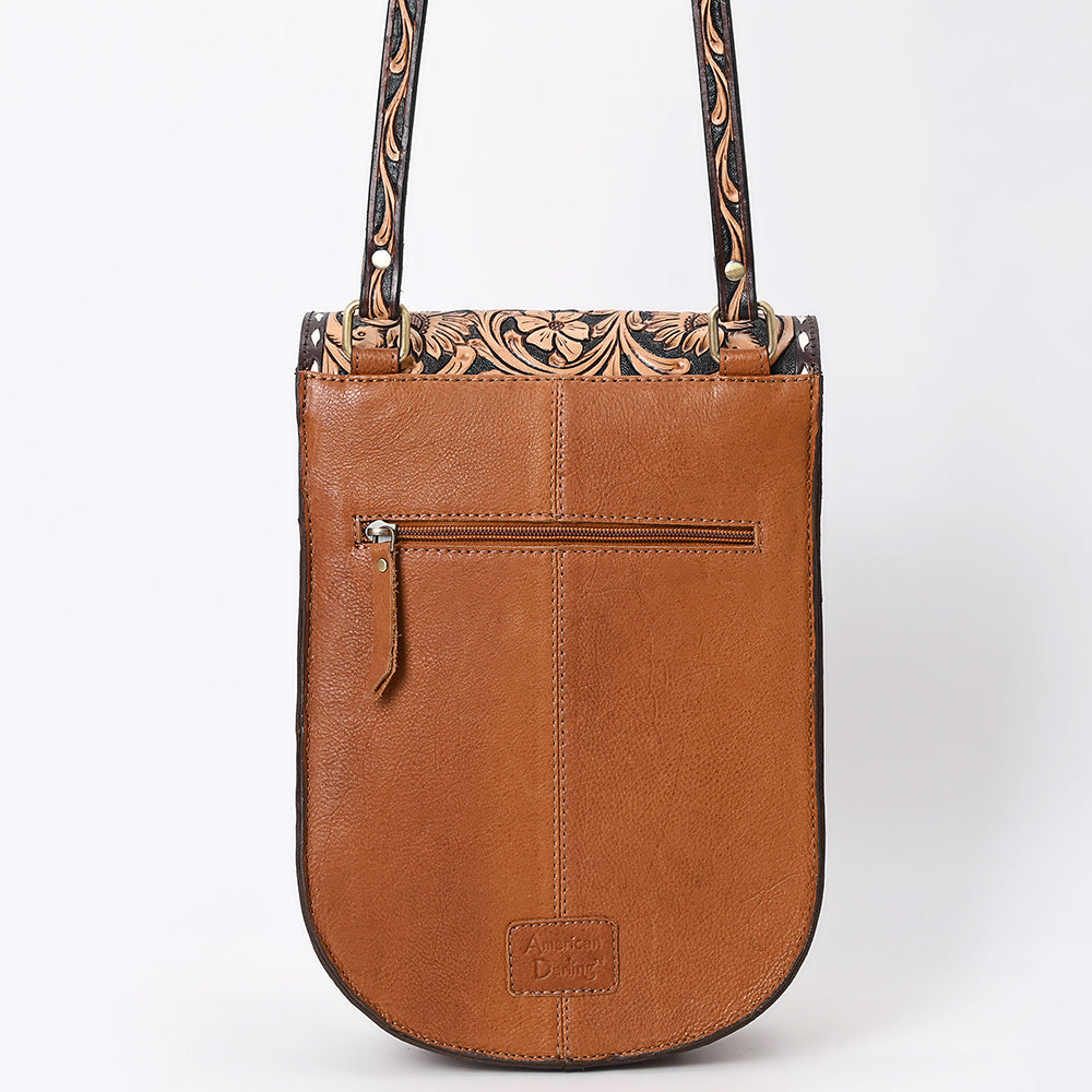 ADBGA522 American Darling Messenger Bag Genuine Tooled Leather Western Purse