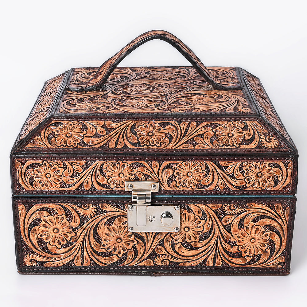 ADBGA523 Jewelry Case Genuine Western Leather Women Bag