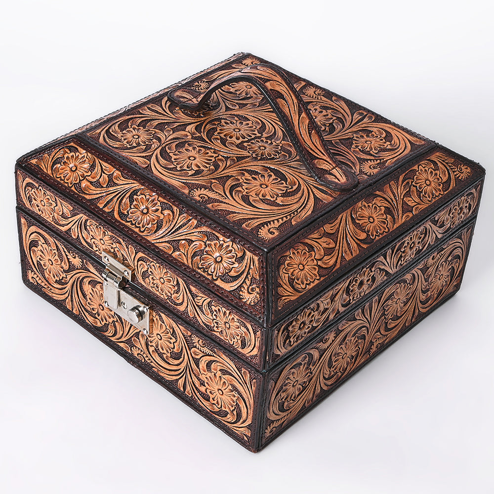 ADBGA523 Jewelry Case Genuine Western Leather Women Bag