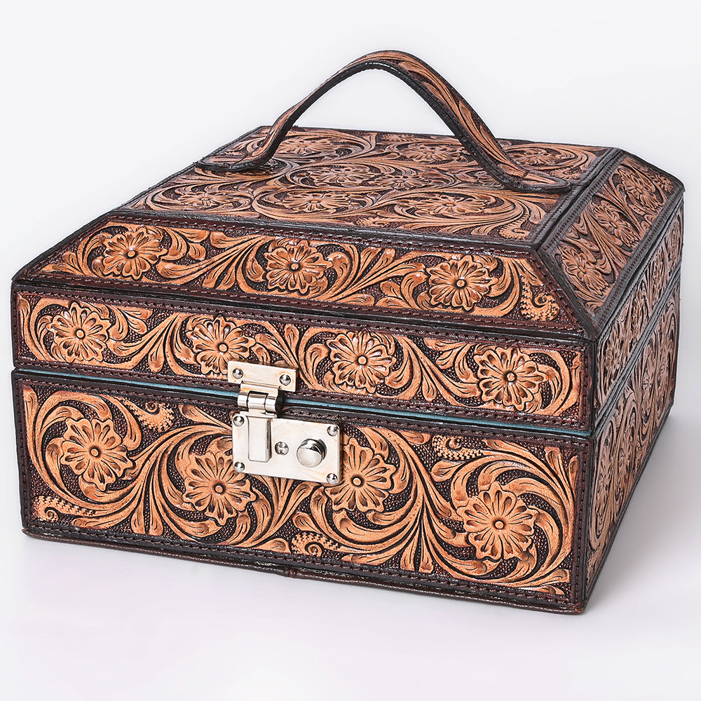 ADBGA523 Jewelry Case Genuine Western Leather Women Bag