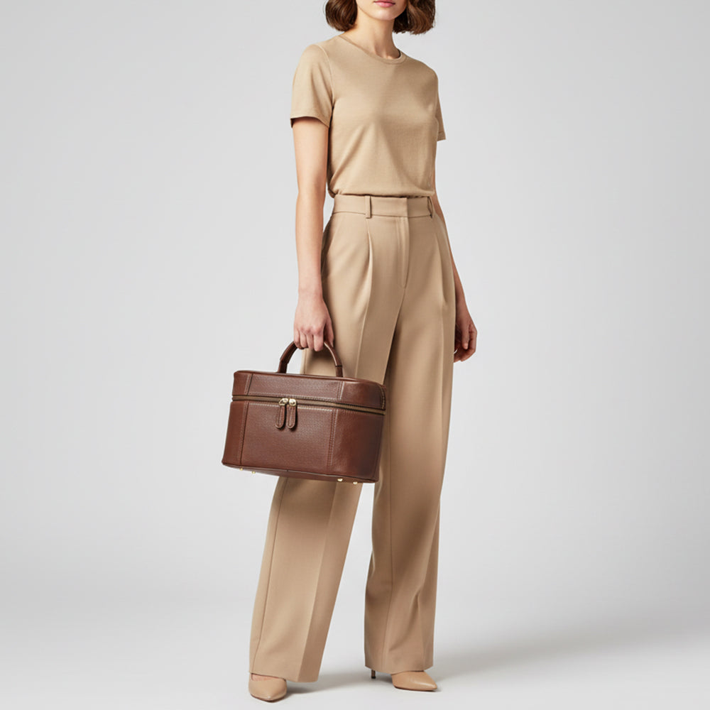 ADBGM386 Jewelry Case Genuine Western Leather Women Bag