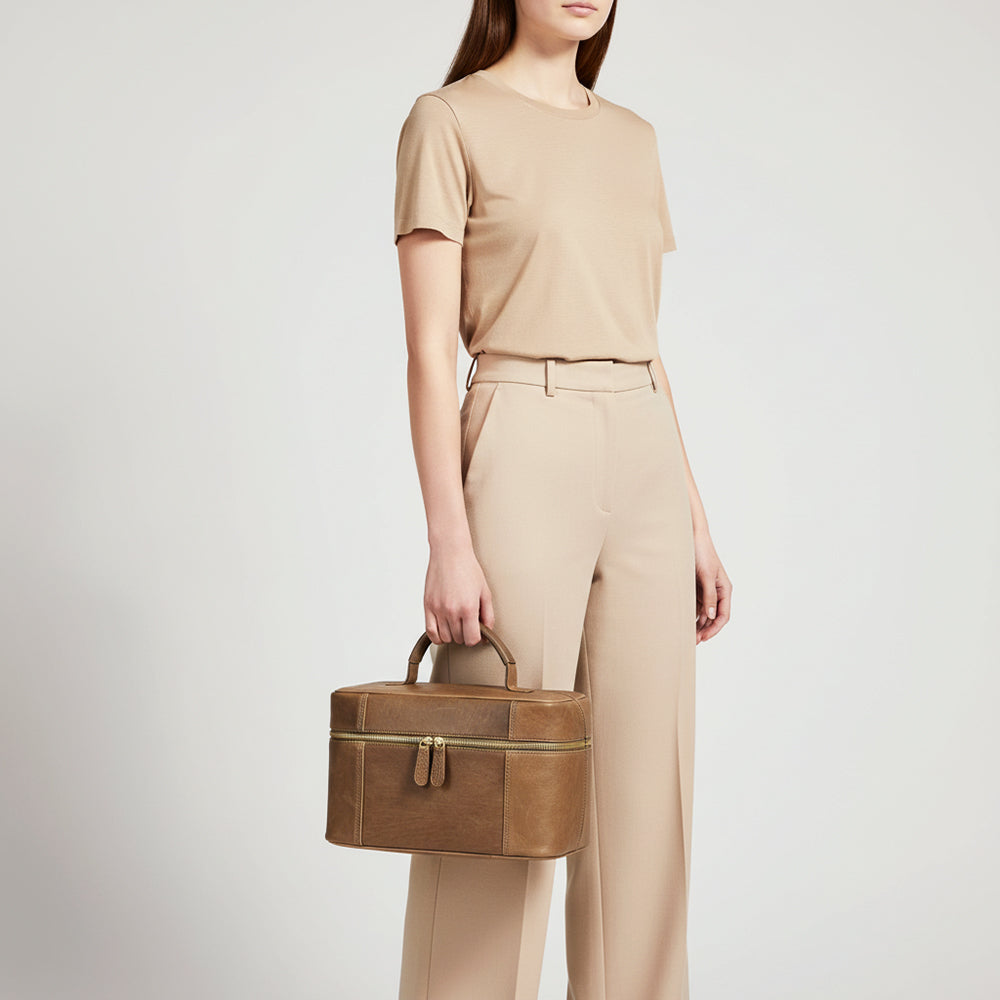 ADBGM386 Jewelry Case Genuine Western Leather Women Bag