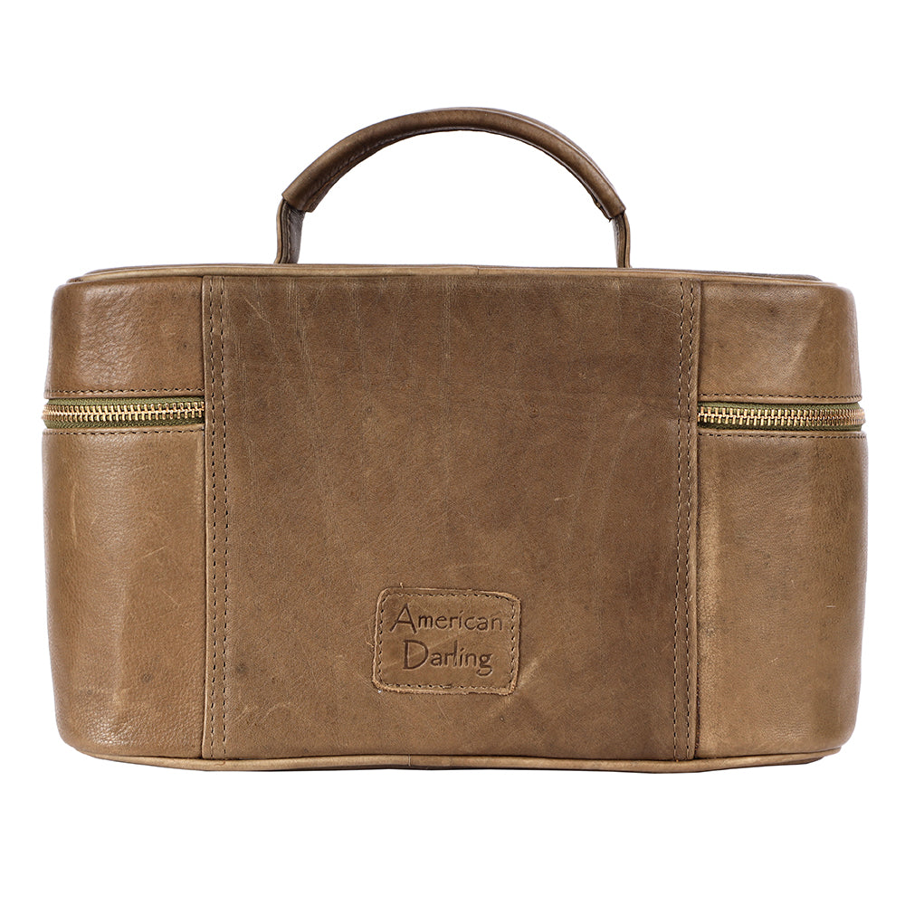 ADBGM386 Jewelry Case Genuine Western Leather Women Bag