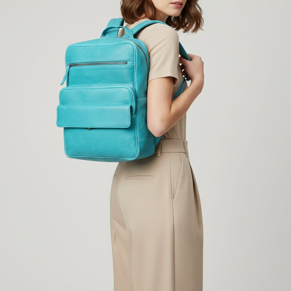 ADBGM391 Leather Backpack - Structured Full-Grain Western Travel & Work Bag