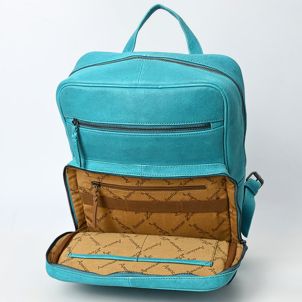 ADBGM391 Leather Backpack - Structured Full-Grain Western Travel & Work Bag