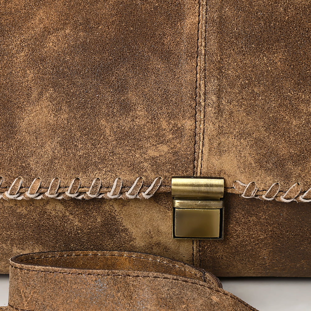 ADBGA535 American Darling Leather Briefcase Western Vintage Business Bag