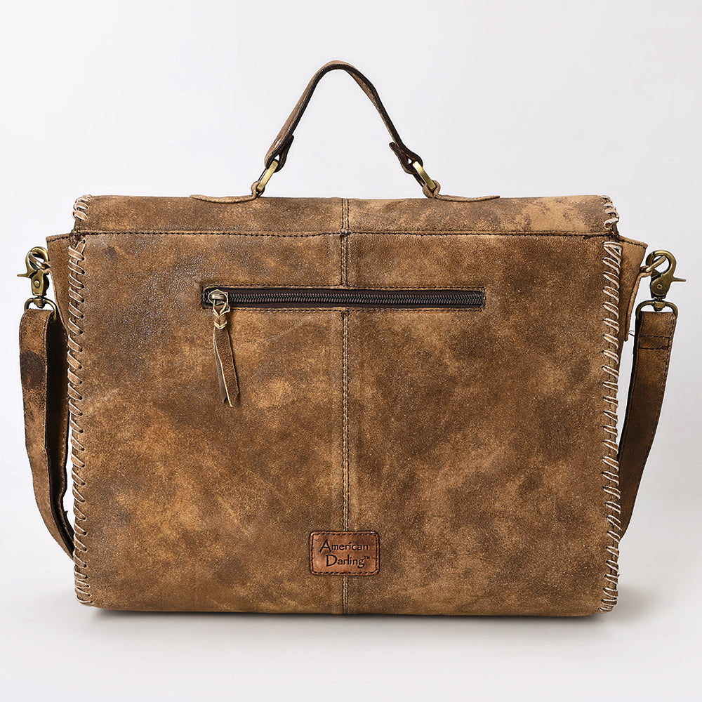 ADBGA535 American Darling Leather Briefcase Western Vintage Business Bag