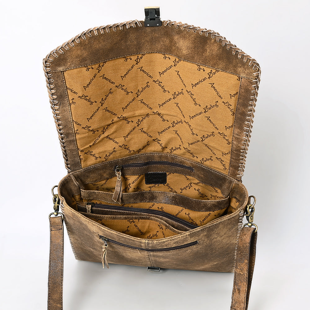 ADBGA535 American Darling Leather Briefcase Western Vintage Business Bag