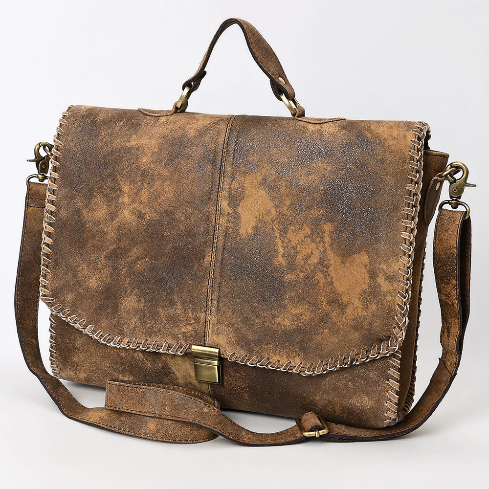 ADBGA535 American Darling Leather Briefcase Western Vintage Business Bag