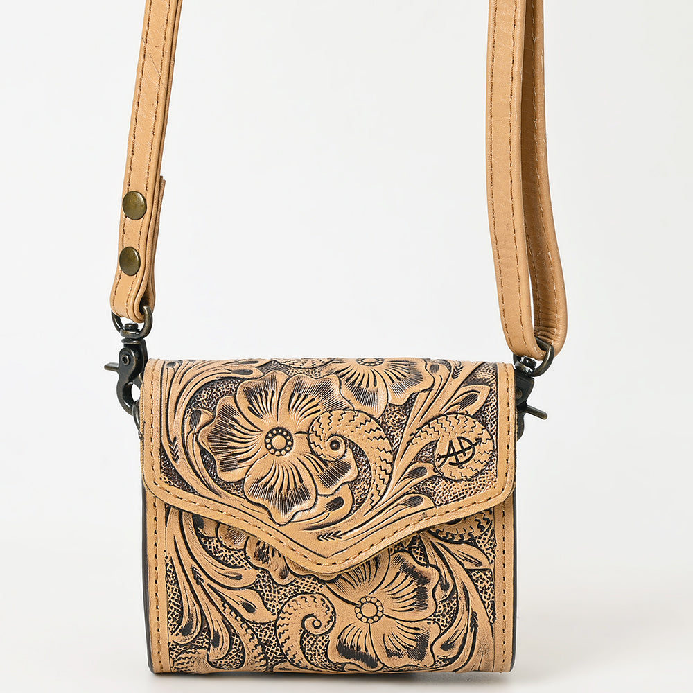 ADBG1444 American Darling Hand Tooled Genuine Leather Western Wallet Bag for Everyday Carry