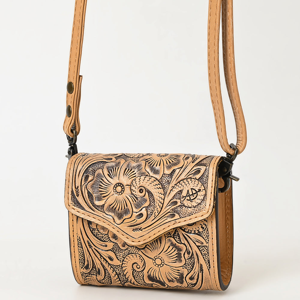 ADBG1444 American Darling Hand Tooled Genuine Leather Western Wallet Bag for Everyday Carry