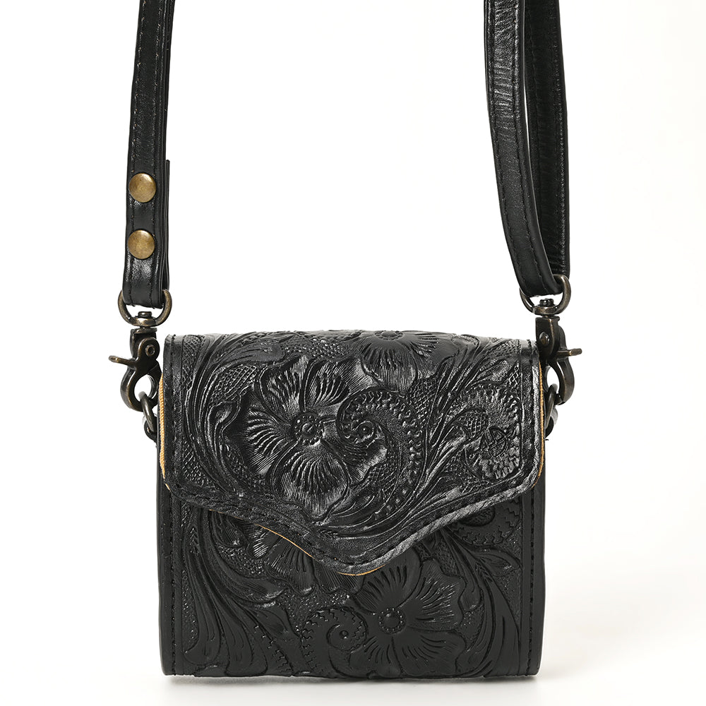 ADBG1444 American Darling Hand Tooled Genuine Leather Western Wallet Bag for Everyday Carry