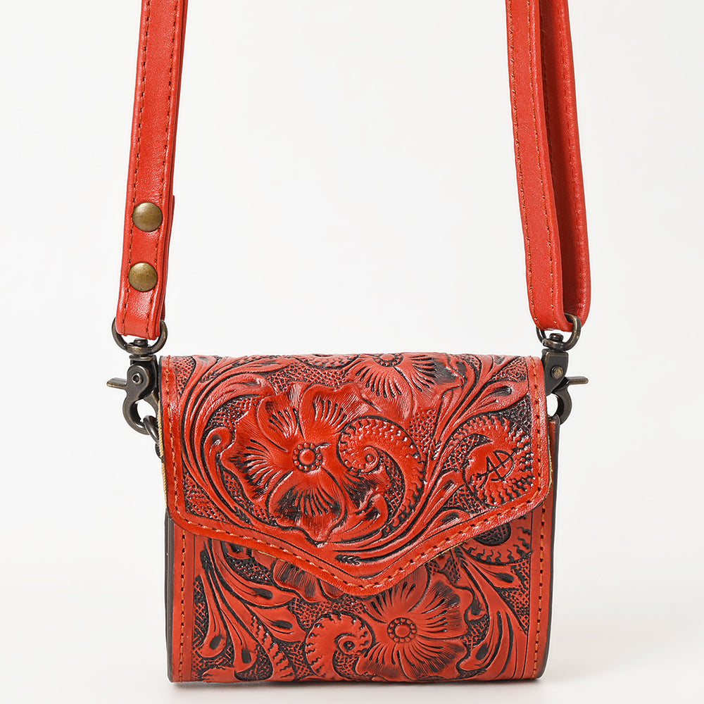 ADBG1444 American Darling Hand Tooled Genuine Leather Western Wallet Bag for Everyday Carry