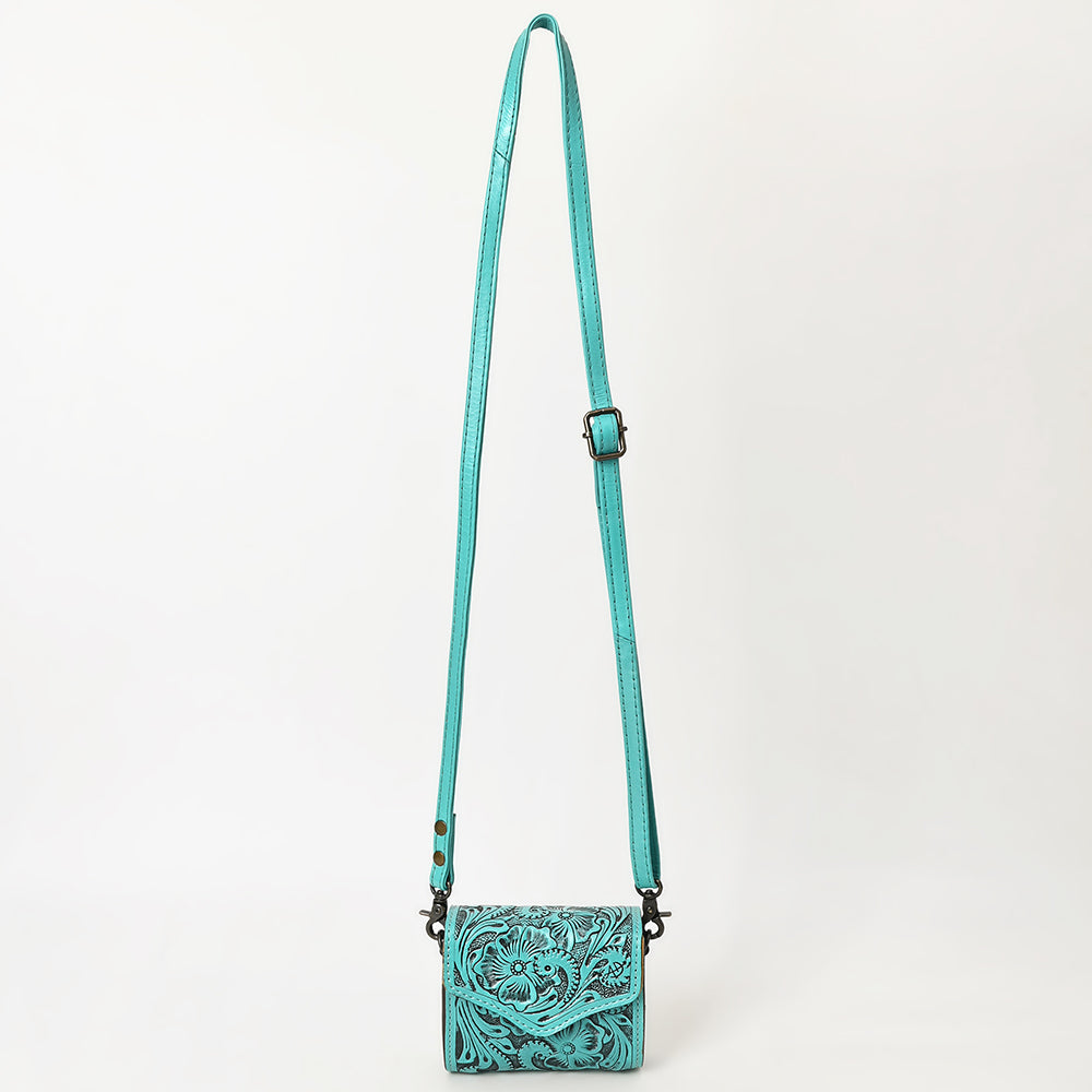 ADBG1444 American Darling Hand Tooled Genuine Leather Western Wallet Bag for Everyday Carry