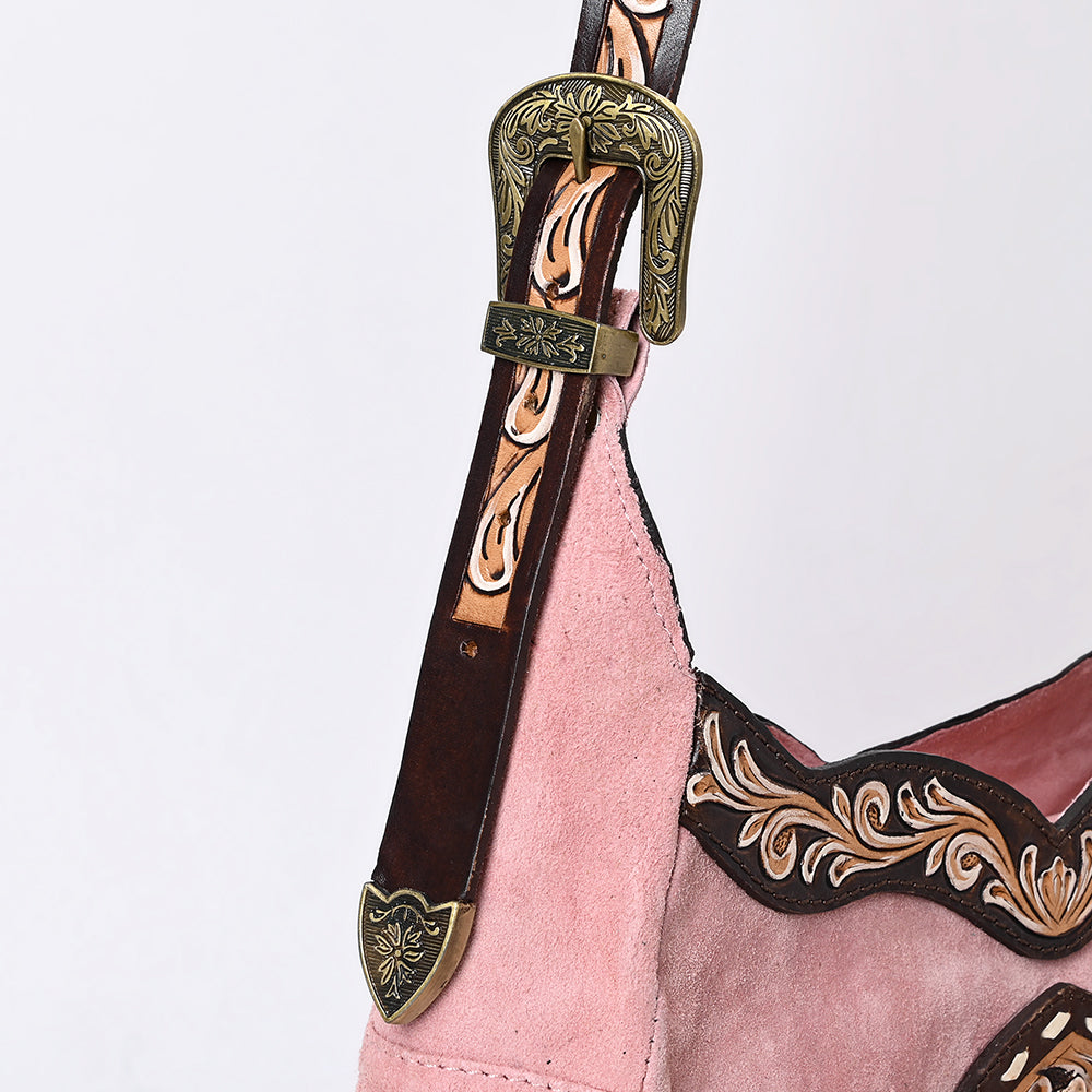 ADBGA419 Genuine Western Leather Hobo Bag Hand Tooled Cowgirl Purse by American Darling