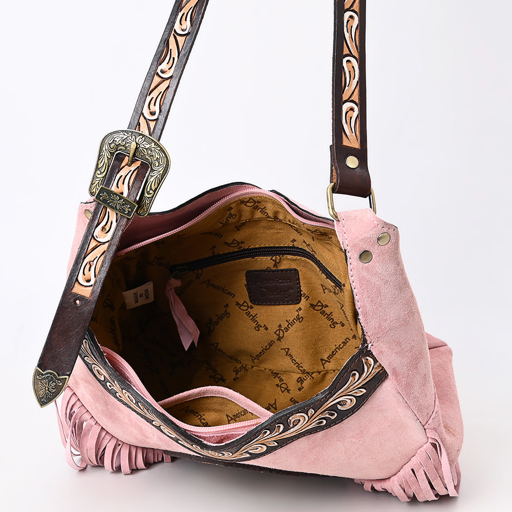 ADBGA419 Genuine Western Leather Hobo Bag Hand Tooled Cowgirl Purse by American Darling