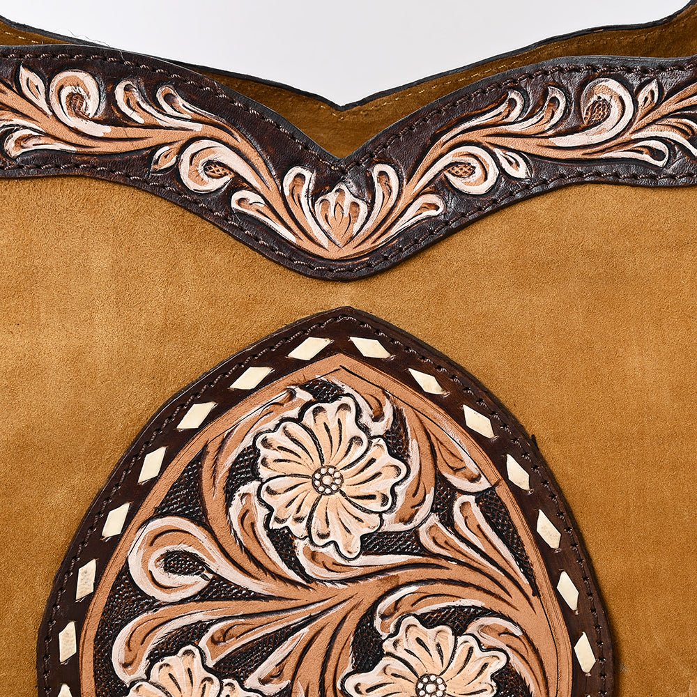 ADBGA419 Genuine Western Leather Hobo Bag Hand Tooled Cowgirl Purse by American Darling