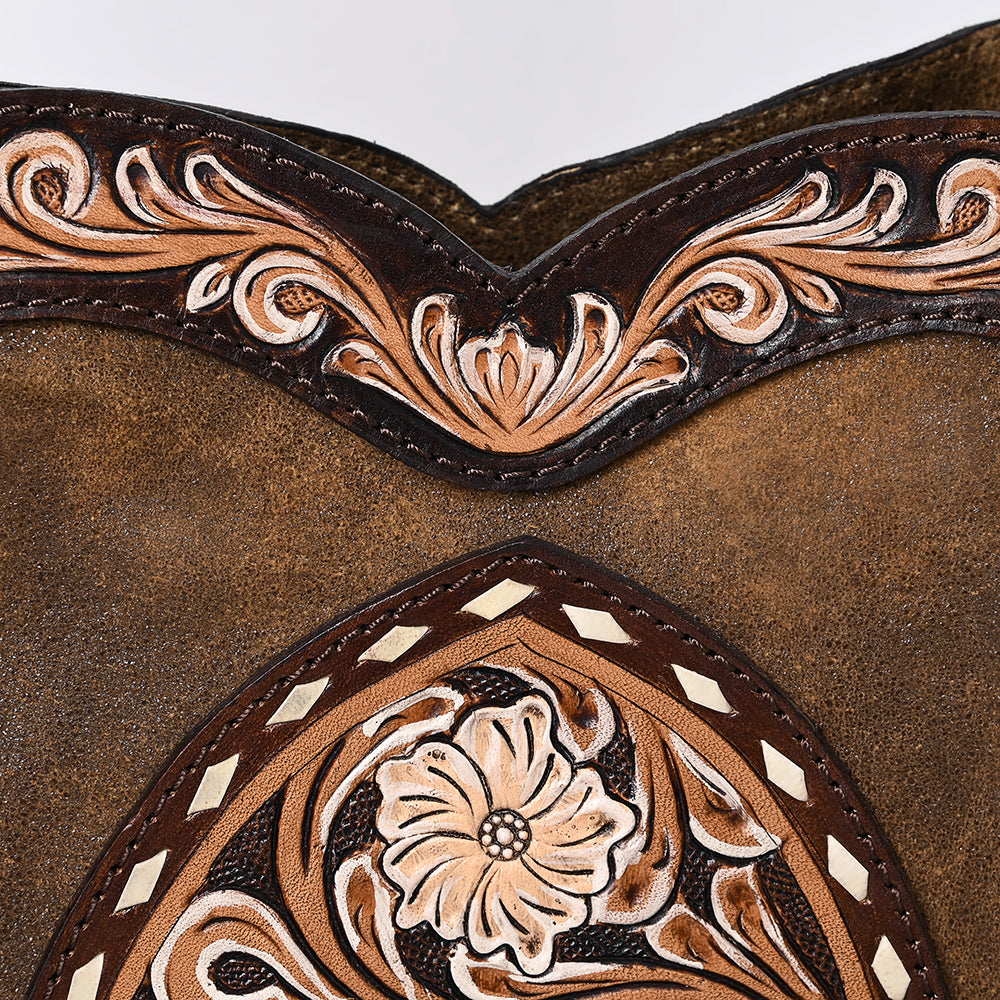 ADBGA419 Genuine Western Leather Hobo Bag Hand Tooled Cowgirl Purse by American Darling