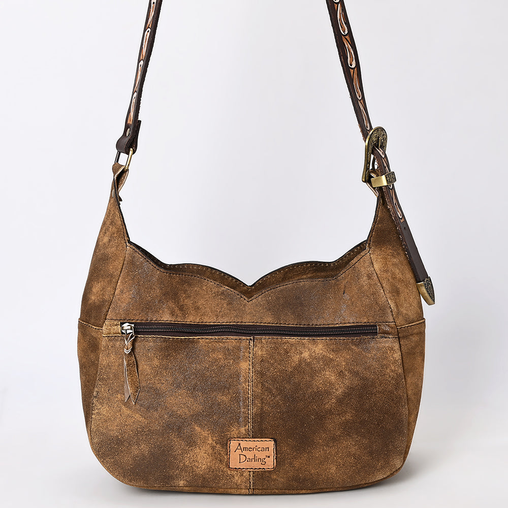 ADBGA419 Genuine Western Leather Hobo Bag Hand Tooled Cowgirl Purse by American Darling