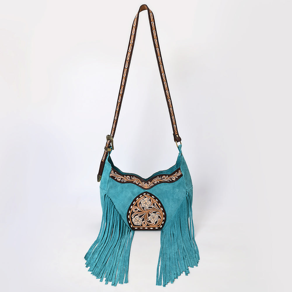 ADBGA419 Genuine Western Leather Hobo Bag Hand Tooled Cowgirl Purse by American Darling