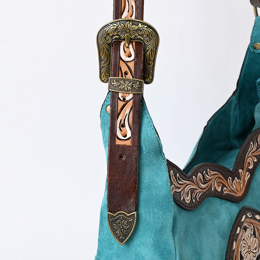 ADBGA419 Genuine Western Leather Hobo Bag Hand Tooled Cowgirl Purse by American Darling