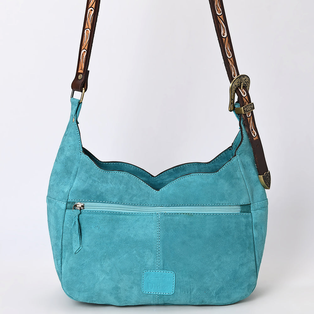 ADBGA419 Genuine Western Leather Hobo Bag Hand Tooled Cowgirl Purse by American Darling