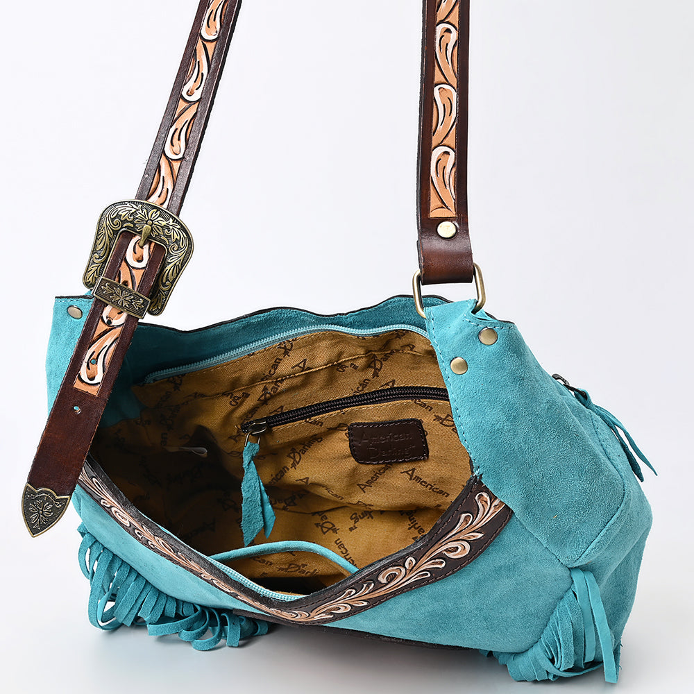 ADBGA419 Genuine Western Leather Hobo Bag Hand Tooled Cowgirl Purse by American Darling