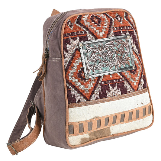 LC-OHV312 Backpack Upcycled Canvas Ladies Bag