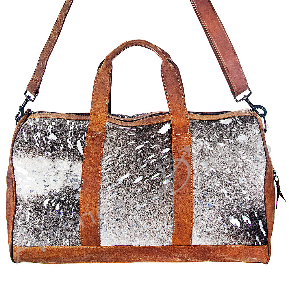 LC-ADBGS174BRAHACSL Duffel Genuine Western Leather Women Bag