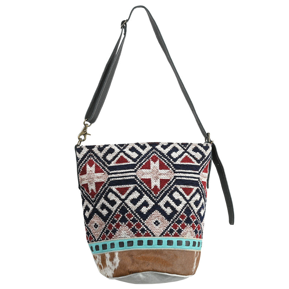 LC-OHV343 Crossbody Upcycled Canvas Ladies Bag