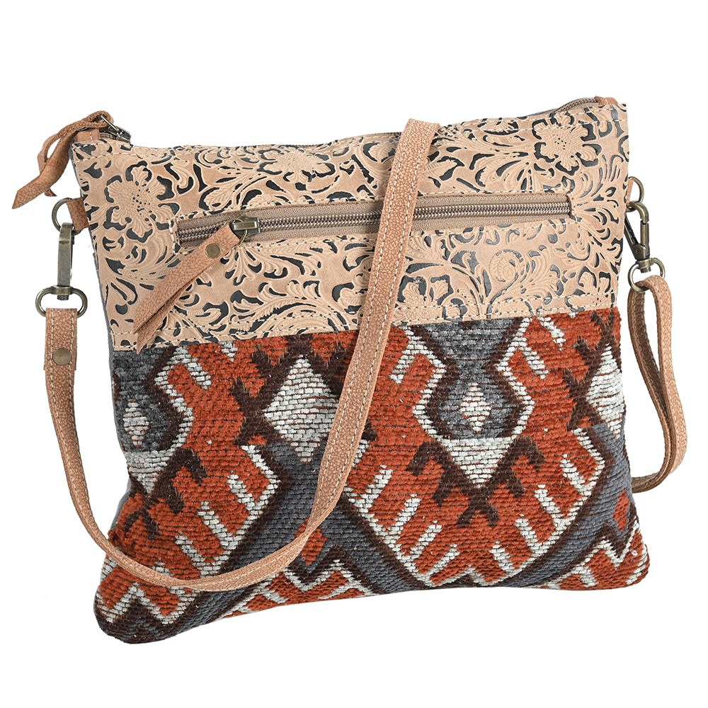 OHV369 Crossbody Upcycled Canvas Ladies Bag