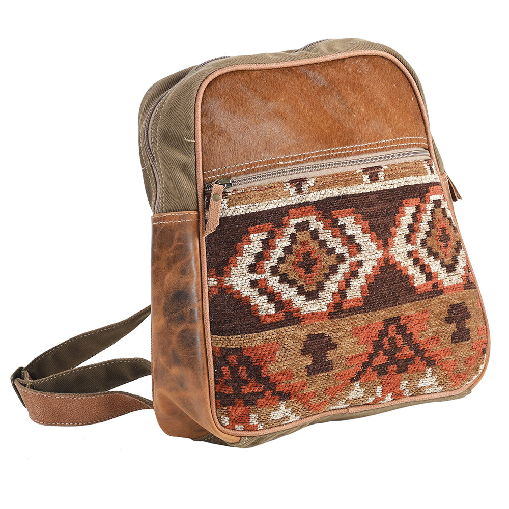 OHV375 Backpack Upcycled Canvas Ladies Bag