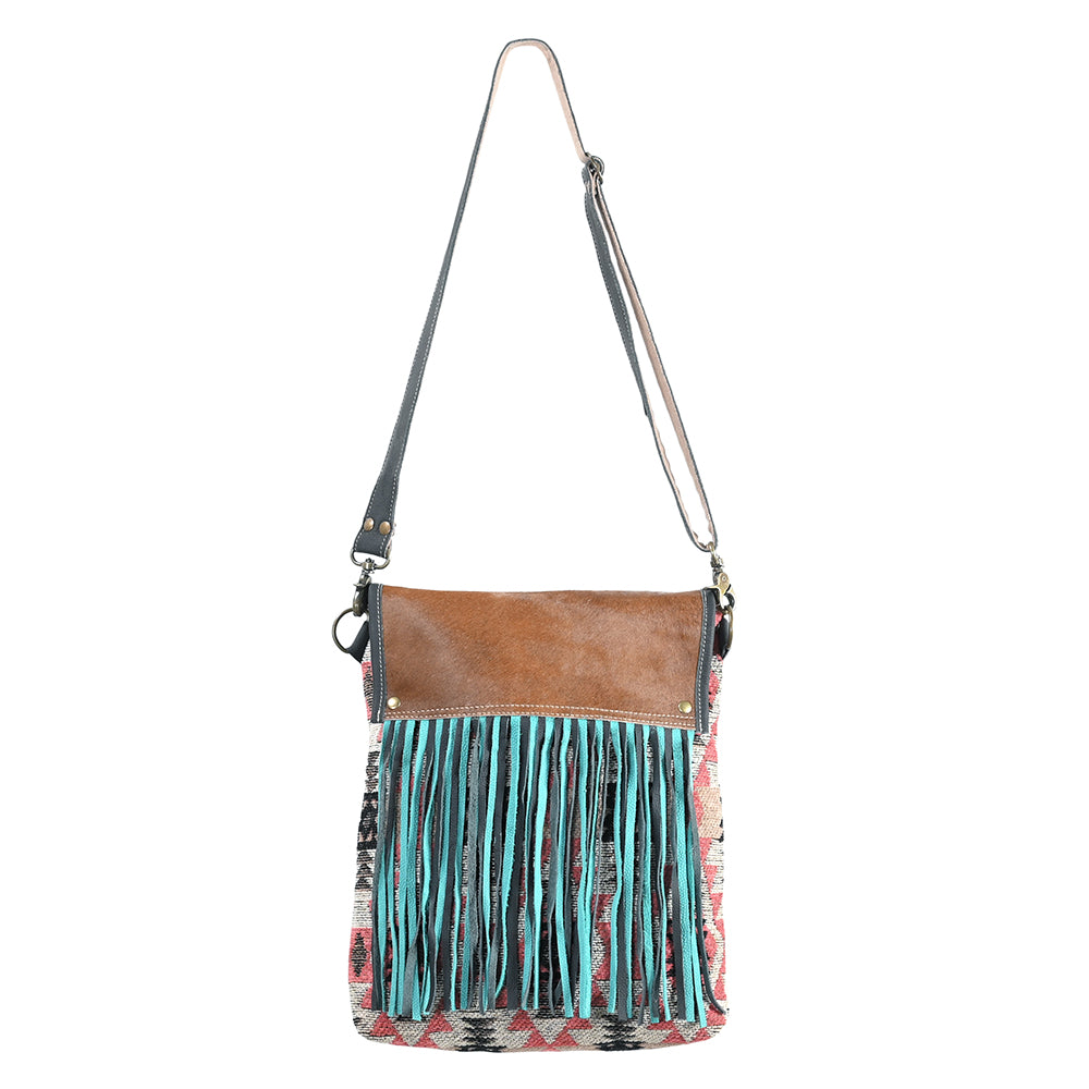 LC-OHV382 Crossbody Upcycled Canvas Ladies Bag