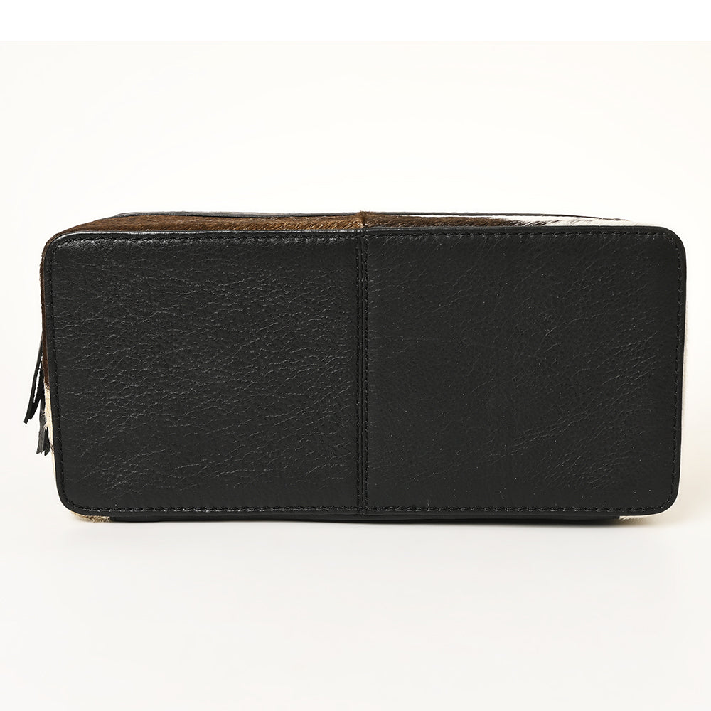 ADBGA453A American Darling Tooled Leather Cowhide Jewelry Accessory Case Western Organizer Box