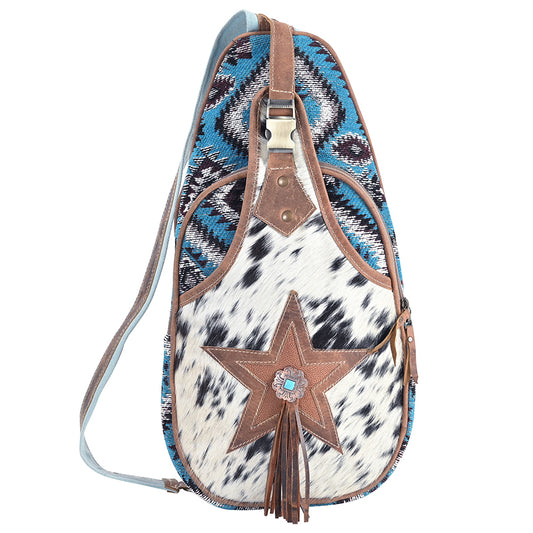 OHV394 Backpack Upcycled Canvas Ladies Bag