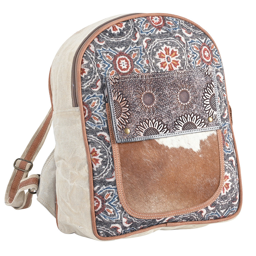 LC-OHV398 Backpack Upcycled Canvas Ladies Bag