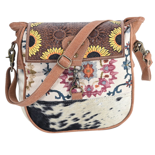 LC-OHV399 Crossbody Upcycled Canvas Ladies Bag