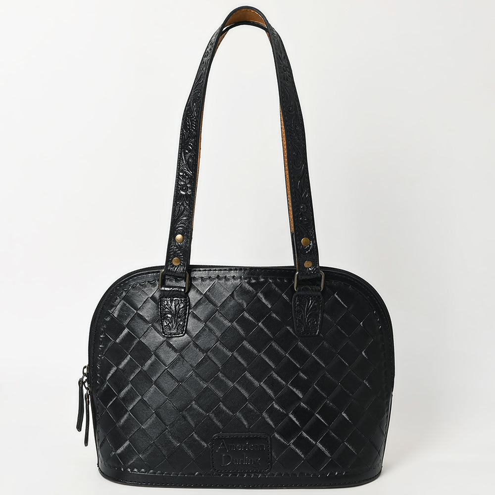 ADBG1139 American Darling Hand Tooled Floral Leather Tote Bag Western Purse