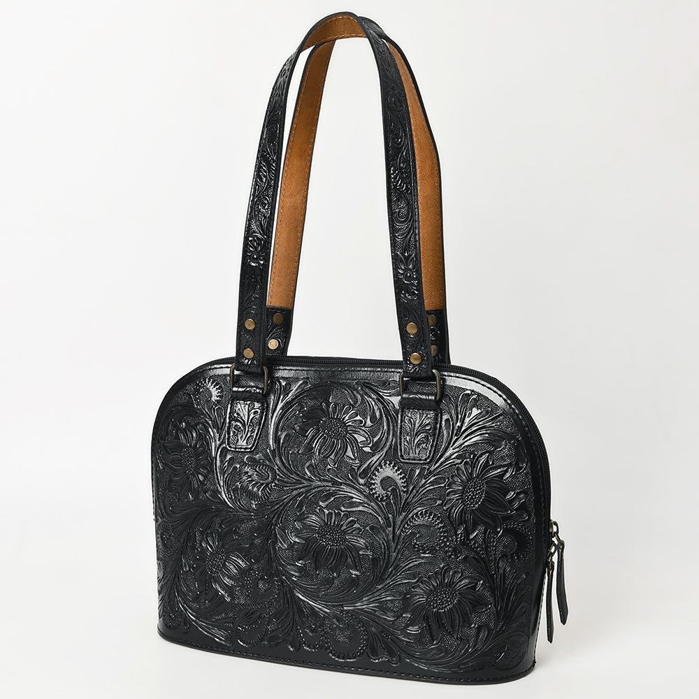 ADBG1139 American Darling Hand Tooled Floral Leather Tote Bag Western Purse