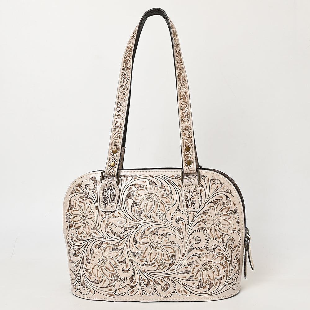 ADBG1139 American Darling Hand Tooled Floral Leather Tote Bag Western Purse