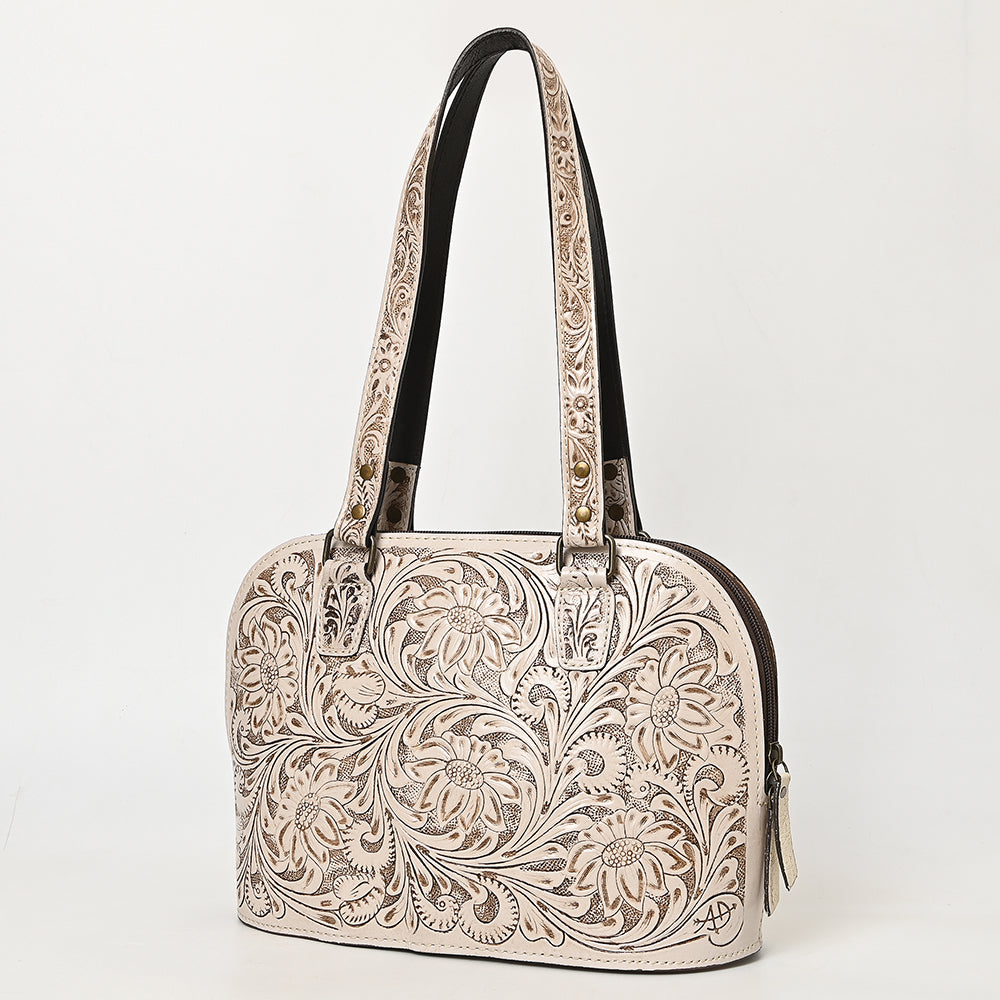 ADBG1139 American Darling Hand Tooled Floral Leather Tote Bag Western Purse
